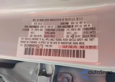 2024 Mazda Cx-30 2.5 S Select Sport from USA, damaged, VIN 3MVDMBBM6RM692775